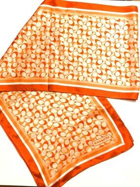 COACH SILK SCARF
